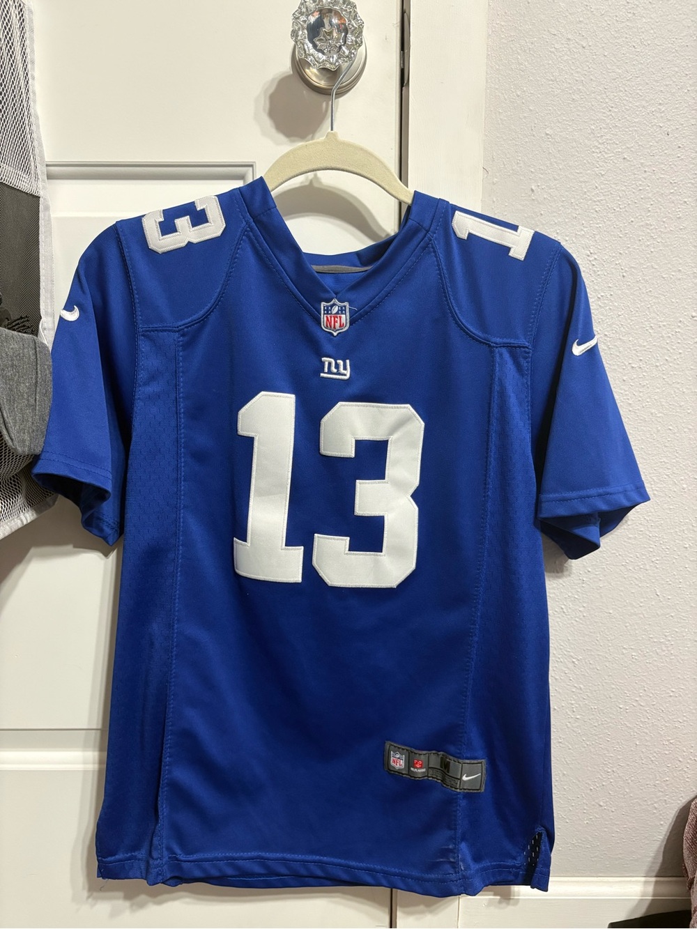 NFL Royal Blue Football Jersey with White Number Accents